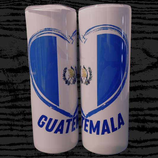 Tumbler de 20 Oz Guatemala heart